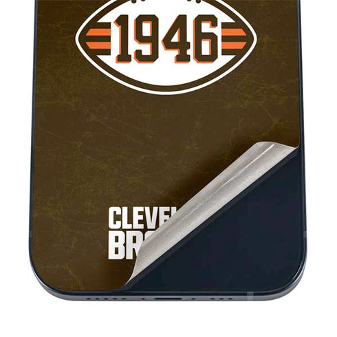 NFL Cleveland Browns Alternate Distressed iPhone 16 Skin