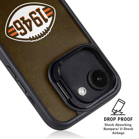 NFL Cleveland Browns Alternate Distressed iPhone 16e Kickstand Case
