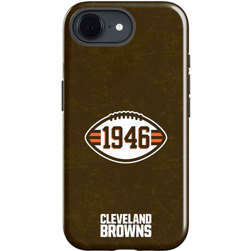 NFL Cleveland Browns Alternate Distressed iPhone 16e Impact Case
