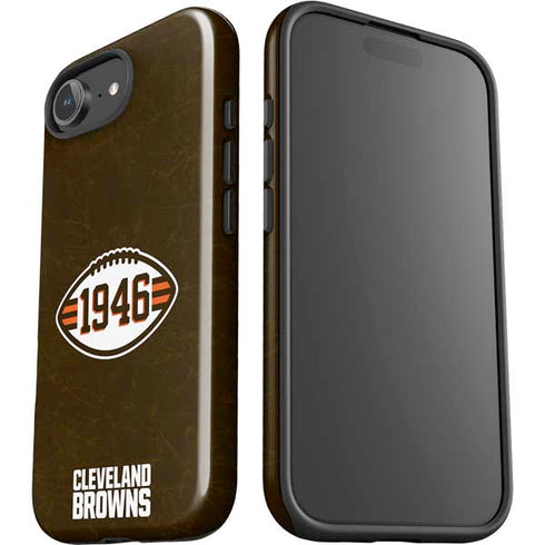 NFL Cleveland Browns Alternate Distressed iPhone 16e Impact Case