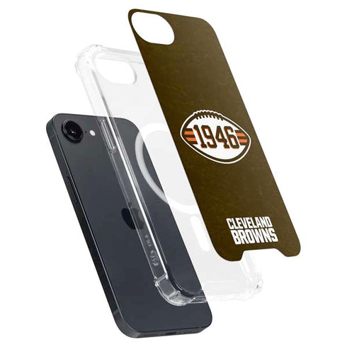 NFL Cleveland Browns Alternate Distressed iPhone 16e MagSafe Case