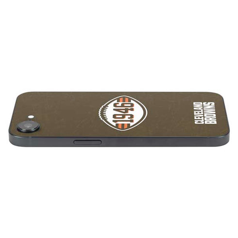 NFL Cleveland Browns Alternate Distressed iPhone 16e Skin