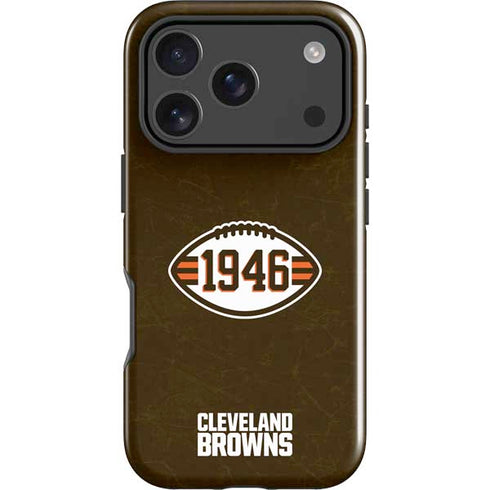 NFL Cleveland Browns Alternate Distressed iPhone 18 Pro Impact Case