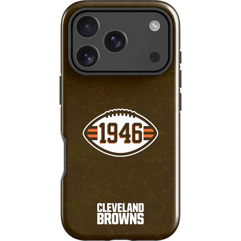 NFL Cleveland Browns Alternate Distressed iPhone 18 Pro Max Impact Case