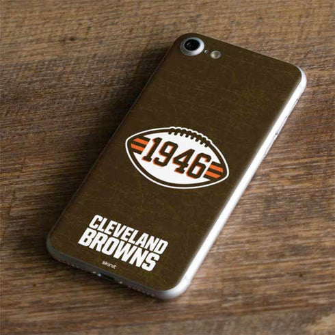 NFL Cleveland Browns Alternate Distressed iPhone 8 Skin