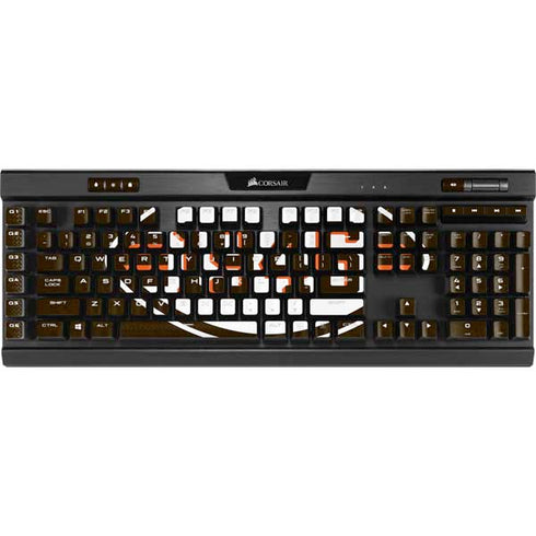 NFL Cleveland Browns Alternate Distressed K95 RGB PLATINUM Mechanical Gaming Keyboard Skin