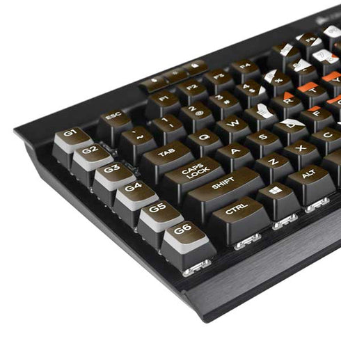 NFL Cleveland Browns Alternate Distressed K95 RGB PLATINUM Mechanical Gaming Keyboard Skin