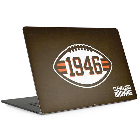 NFL Cleveland Browns Alternate Distressed MacBook Skins