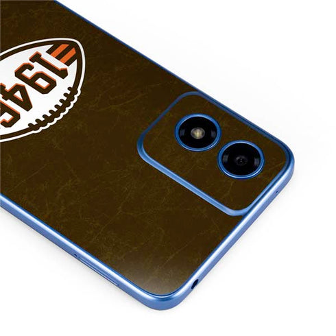 NFL Cleveland Browns Alternate Distressed Moto G Play 4G (2024) Skin