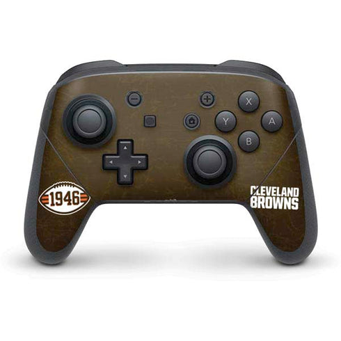NFL Cleveland Browns Alternate Distressed Nintendo Skins