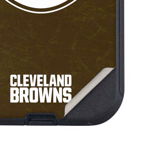 NFL Cleveland Browns Alternate Distressed Otterbox Defender iPhone Skin