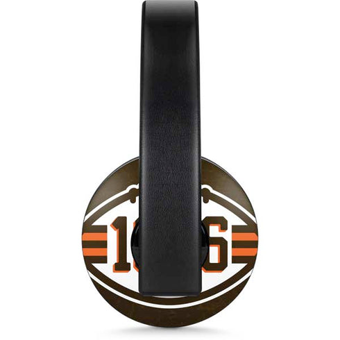 NFL Cleveland Browns Alternate Distressed PlayStation 4 Gold Wireless Headset Skin