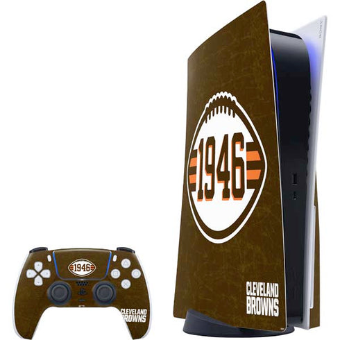 NFL Cleveland Browns Alternate Distressed PlayStation PS5 Skins