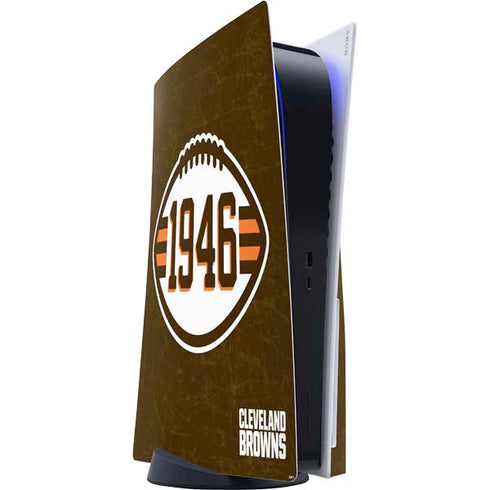 NFL Cleveland Browns Alternate Distressed PlayStation PS5 Skins