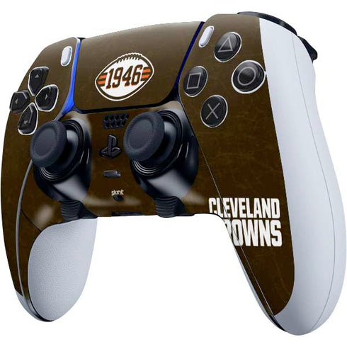 NFL Cleveland Browns Alternate Distressed PS5 DualSense Edge Pro Controller Skin