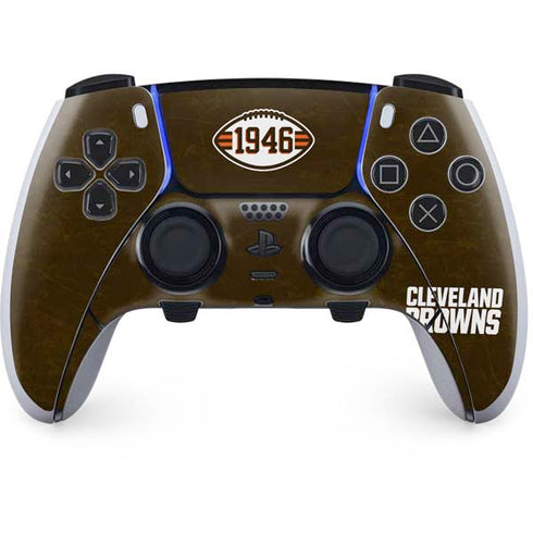 NFL Cleveland Browns Alternate Distressed PS5 DualSense Edge Pro Controller Skin