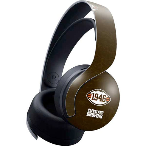 NFL Cleveland Browns Alternate Distressed PULSE 3D Wireless Headset for PS5 Skin