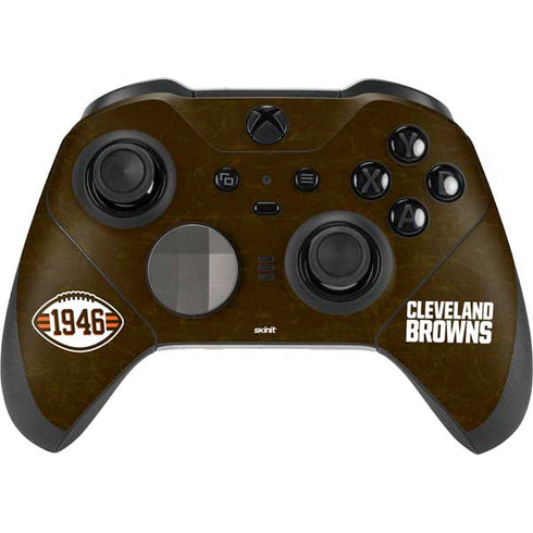NFL Cleveland Browns Alternate Distressed Xbox Elite Wireless Controller Series 2 Skin