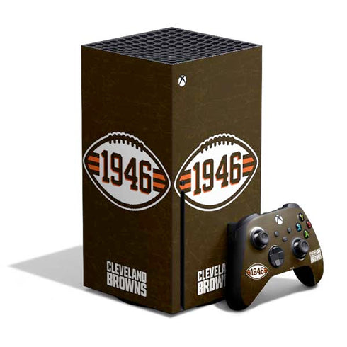 NFL Cleveland Browns Alternate Distressed Xbox Series X Skins