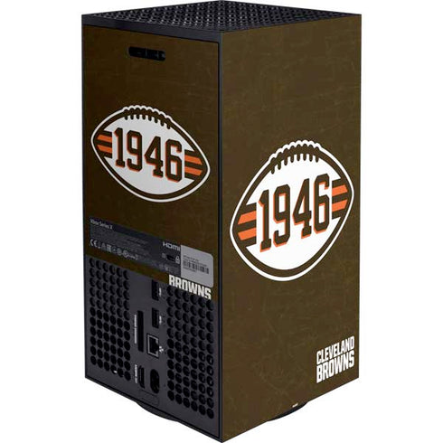 NFL Cleveland Browns Alternate Distressed XBox Series X Digital Edition Bundle Skin