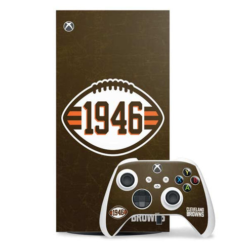 NFL Cleveland Browns Alternate Distressed Xbox Series X Skins