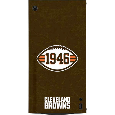 NFL Cleveland Browns Alternate Distressed XBox Series X Digital Edition Console Skin