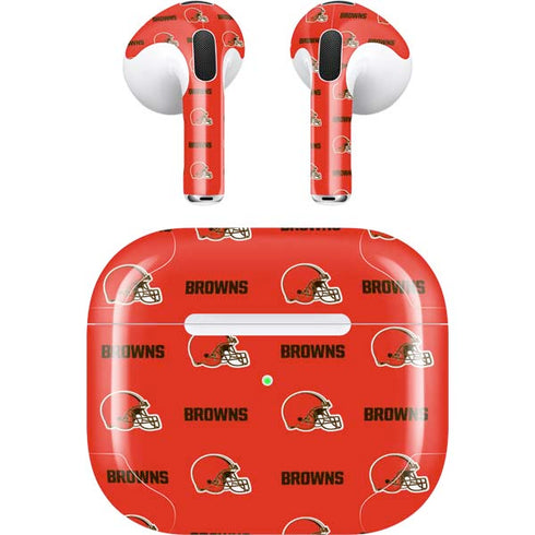 NFL Cleveland Browns Blitz Series Apple AirPods (3rd Gen 2021) Skin