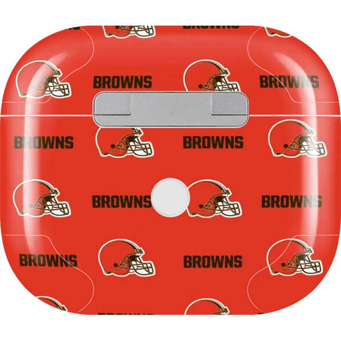NFL Cleveland Browns Blitz Series Apple AirPods (3rd Gen 2021) Skin