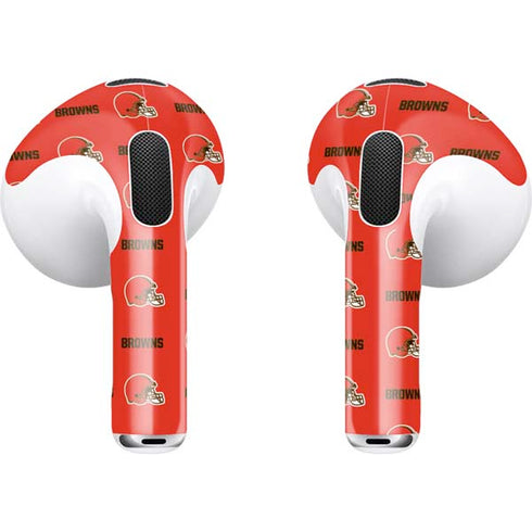 NFL Cleveland Browns Blitz Series Apple AirPods (3rd Gen 2021) Skin