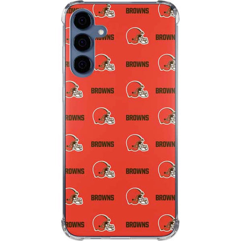 NFL Cleveland Browns Blitz Series Galaxy A35 5G Clear Case