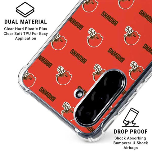 NFL Cleveland Browns Blitz Series Galaxy A36 5G Clear Case