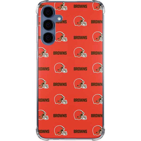 NFL Cleveland Browns Blitz Series Galaxy A55 5G Clear Case