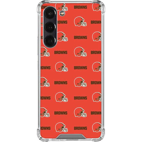 NFL Cleveland Browns Blitz Series Galaxy S24 FE Clear Case