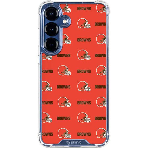 NFL Cleveland Browns Blitz Series Galaxy S25 Plus Clear Case