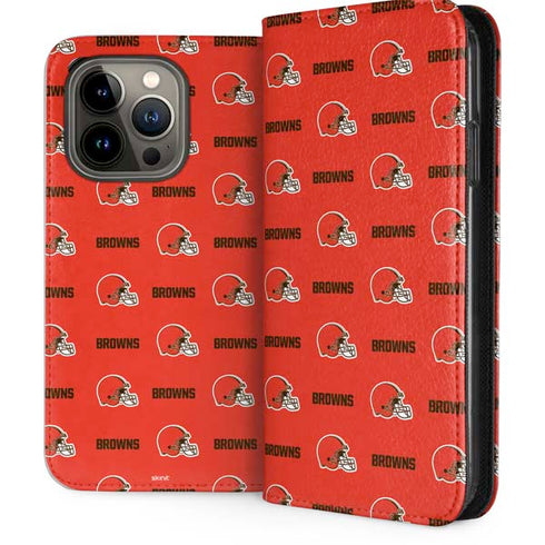 NFL Cleveland Browns Blitz Series iPhone 13 Pro Folio Case