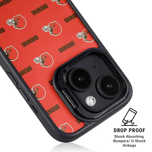 NFL Cleveland Browns Blitz Series iPhone 14 Plus Kickstand Case