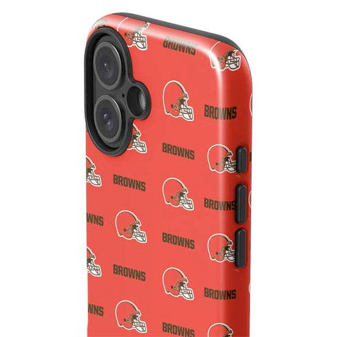 NFL Cleveland Browns Blitz Series iPhone 16 Impact Case