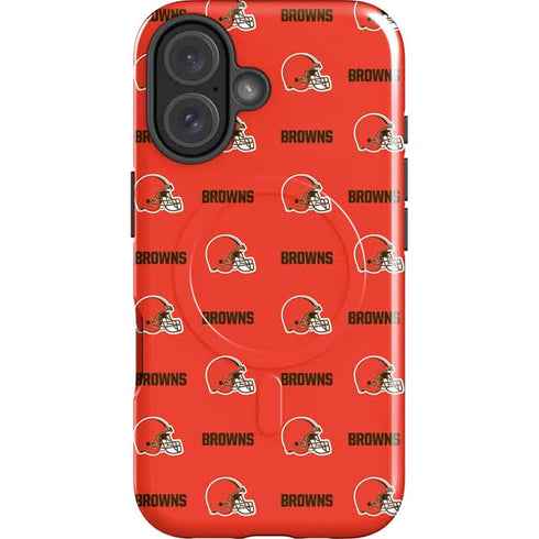 NFL Cleveland Browns Blitz Series iPhone 16 Magsafe Impact Case