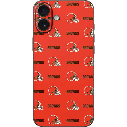 NFL Cleveland Browns Blitz Series iPhone 16 Plus Skin