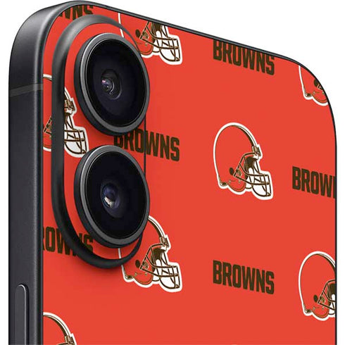 NFL Cleveland Browns Blitz Series iPhone 16 Plus Skin