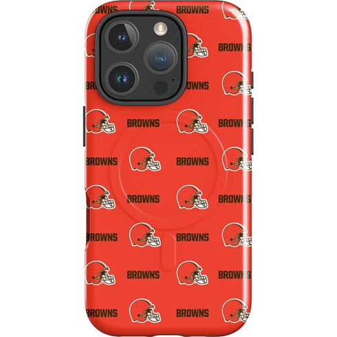 NFL Cleveland Browns Blitz Series iPhone 16 Pro Magsafe Impact Case