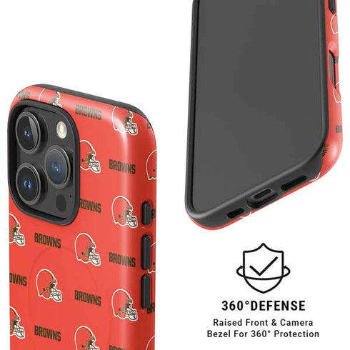 NFL Cleveland Browns Blitz Series iPhone 16 Pro Magsafe Impact Case