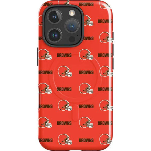 NFL Cleveland Browns Blitz Series iPhone 16 Pro Max Magsafe Impact Case