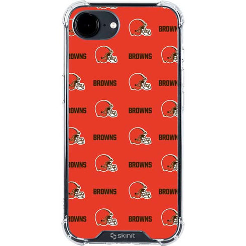 NFL Cleveland Browns Blitz Series iPhone 16e Clear Case