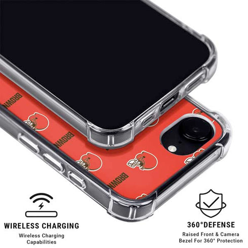 NFL Cleveland Browns Blitz Series iPhone 16e MagSafe Case