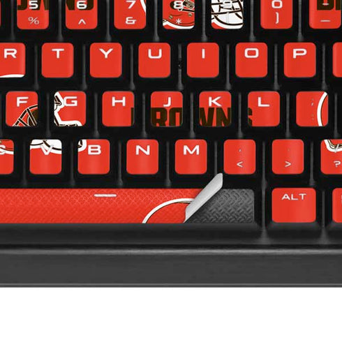 NFL Cleveland Browns Blitz Series K95 RGB PLATINUM Mechanical Gaming Keyboard Skin