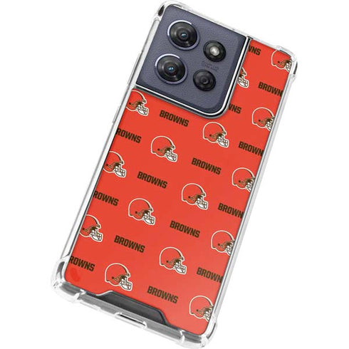 NFL Cleveland Browns Blitz Series Moto G Play 5G (2025) Clear Case