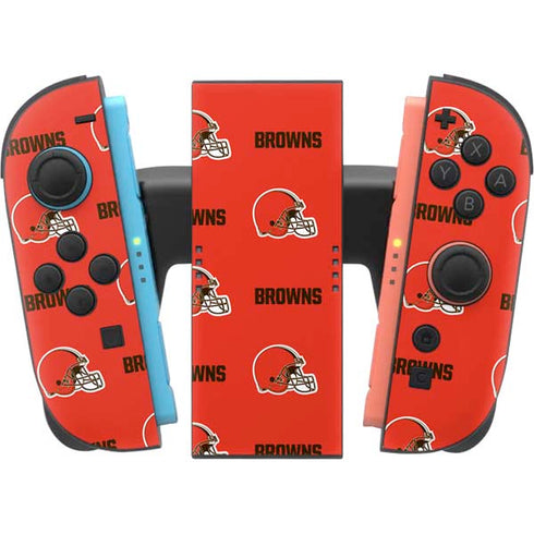 NFL Cleveland Browns Blitz Series Nintendo Switch 2 (2025) Joy-Con Controller Skin