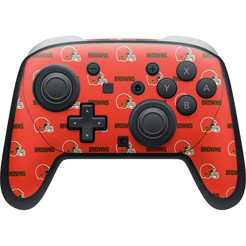 NFL Cleveland Browns Blitz Series Nintendo Switch 2 (2025) Pro Controller Skin