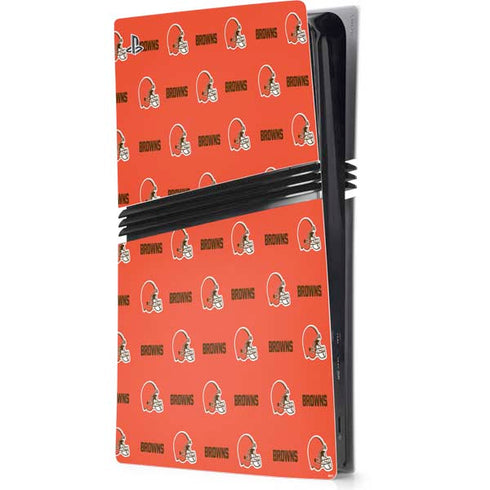 NFL Cleveland Browns Blitz Series PS5 Pro Console Skin